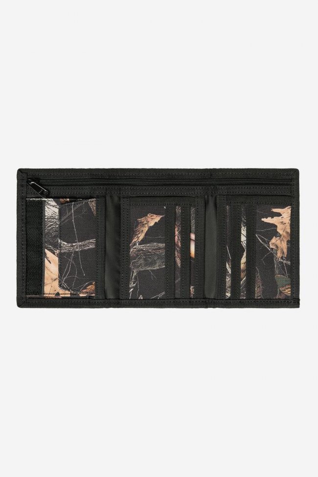 Carhartt Alec Wallet - Camo Feather Tree, Black
