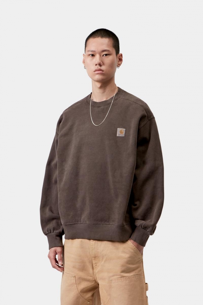 Carhartt Vista Sweatshirt - Tobacco, Garment dyed