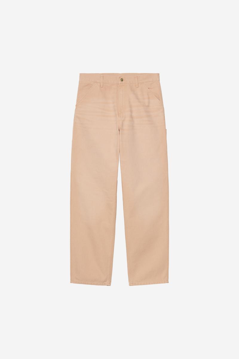 Carhartt Single Knee Pant - Dusty H Brown, Stone canvas