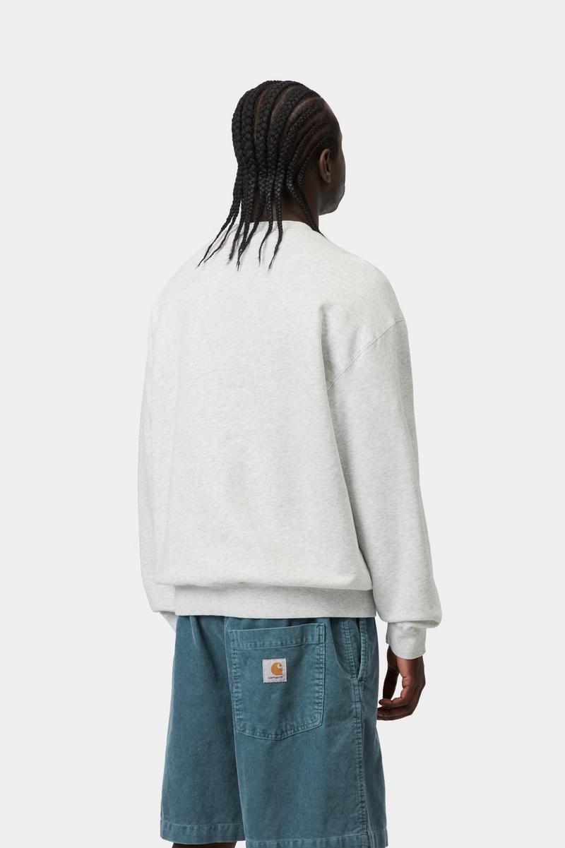 Carhartt WIP Label Sweatshirt - Ash Heather