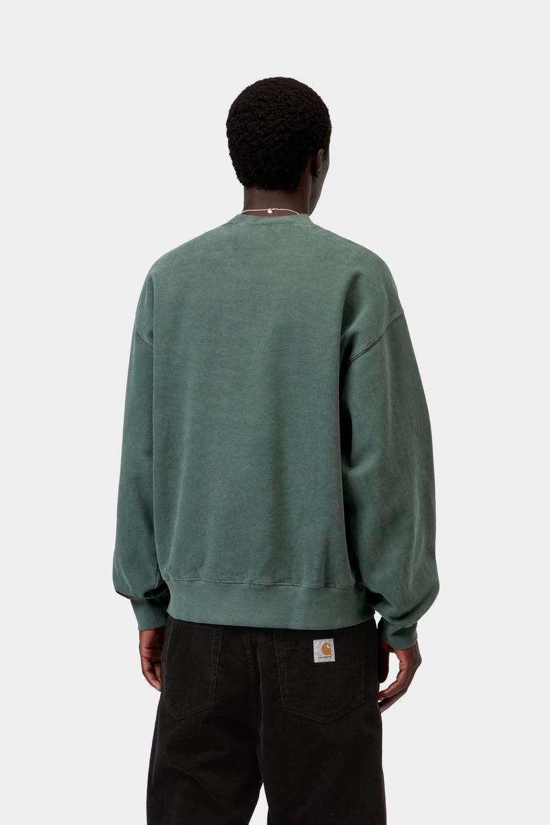 Carhartt Vista Sweatshirt - Dark Scarab, Garment dyed