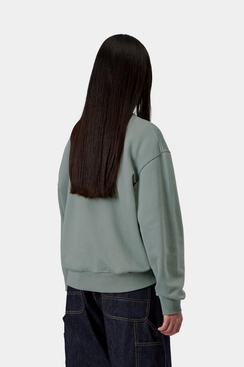 Carhartt Casey Sweatshirt - Velvet Green / Silver