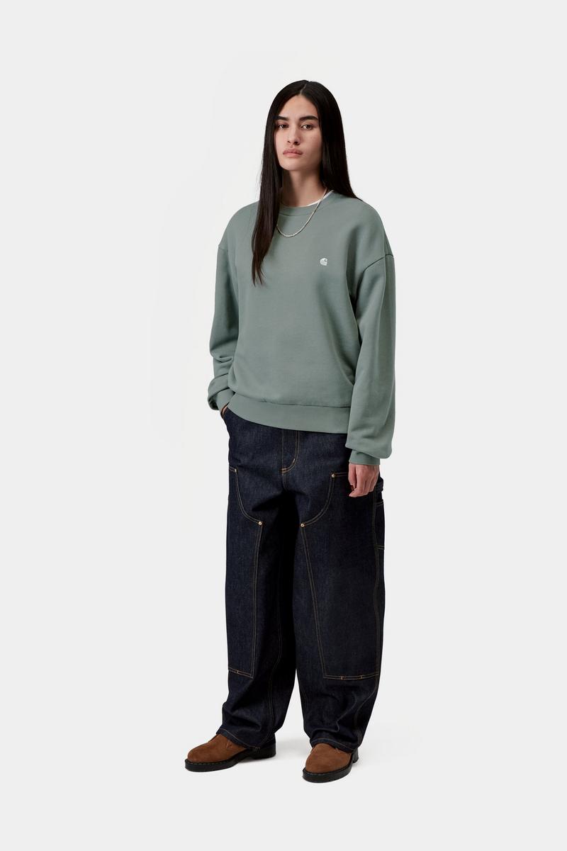Carhartt Casey Sweatshirt - Velvet Green / Silver
