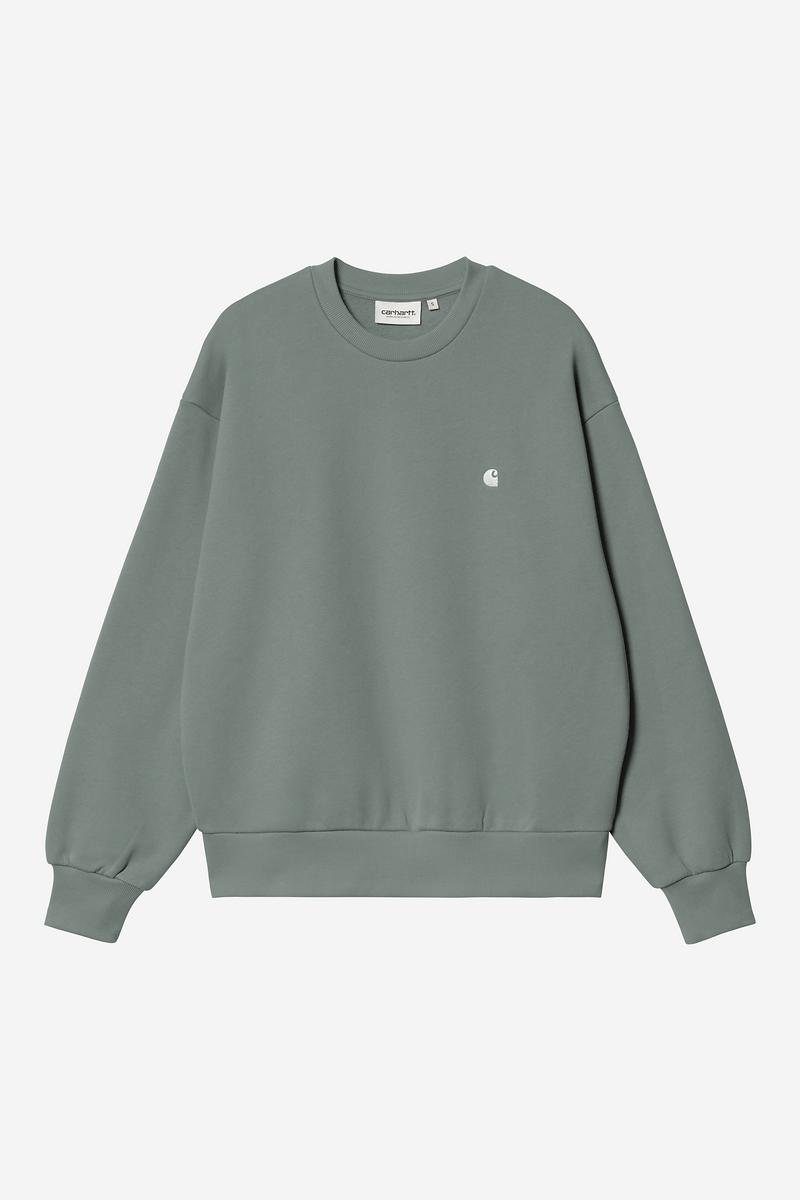Carhartt Casey Sweatshirt - Velvet Green / Silver