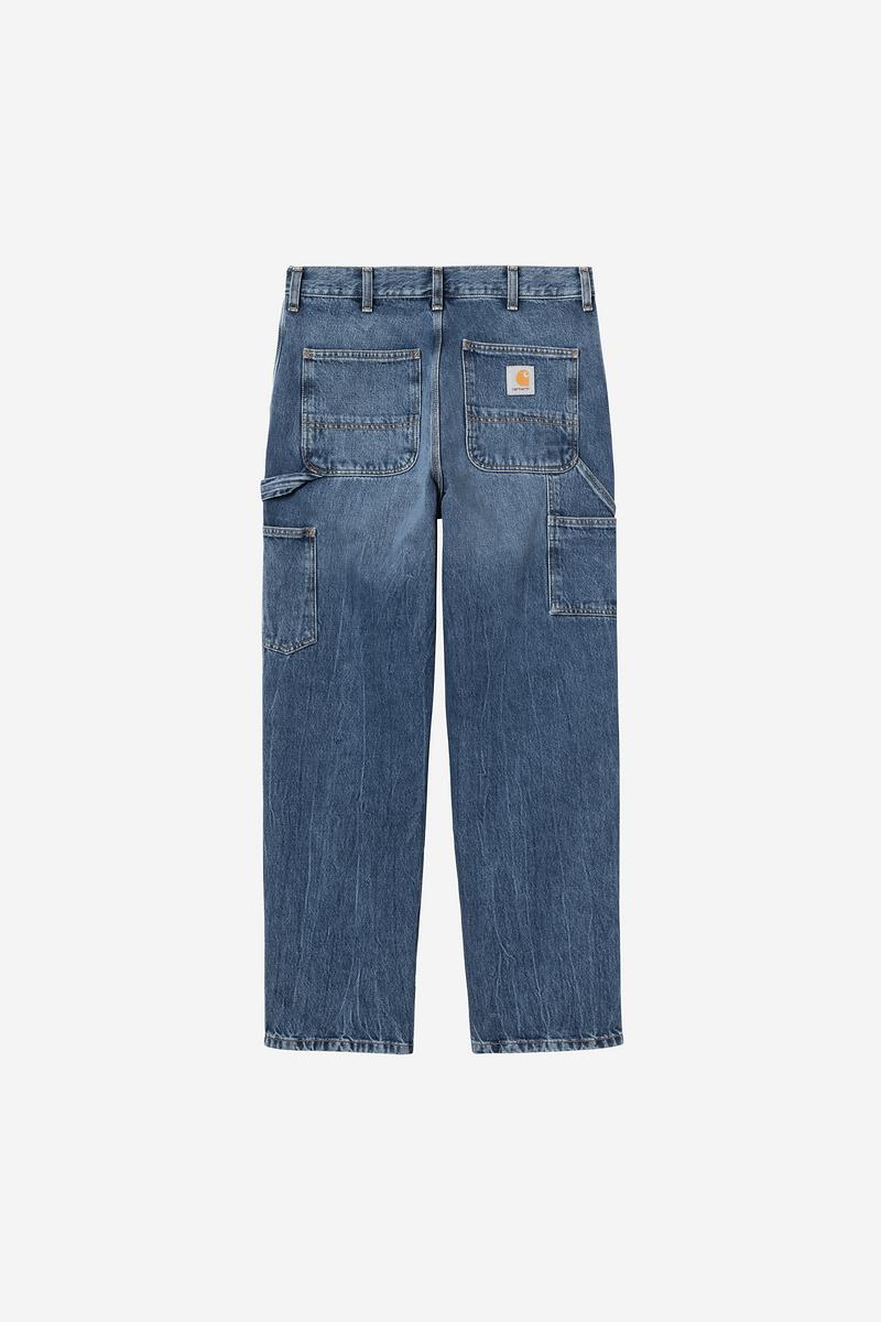 Carhartt Single Knee Pant - Blue, Marble used wash