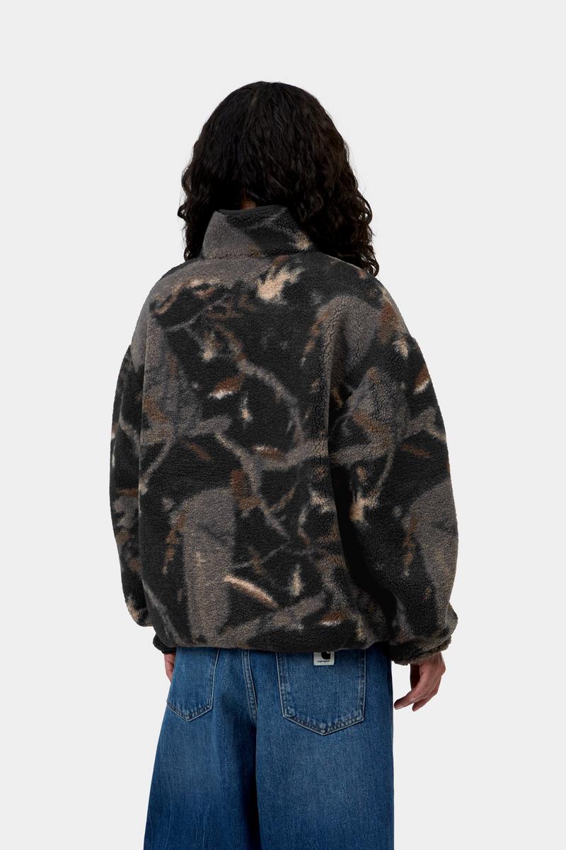 Carhartt Elliot High Neck Liner - Camo Feather Tree, Black / Black