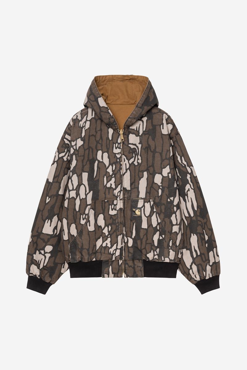 Carhartt OG Active Jacket 50th Anniversary Edition Canvas - Hamilton Brown / Camo Trebark, Rinsed