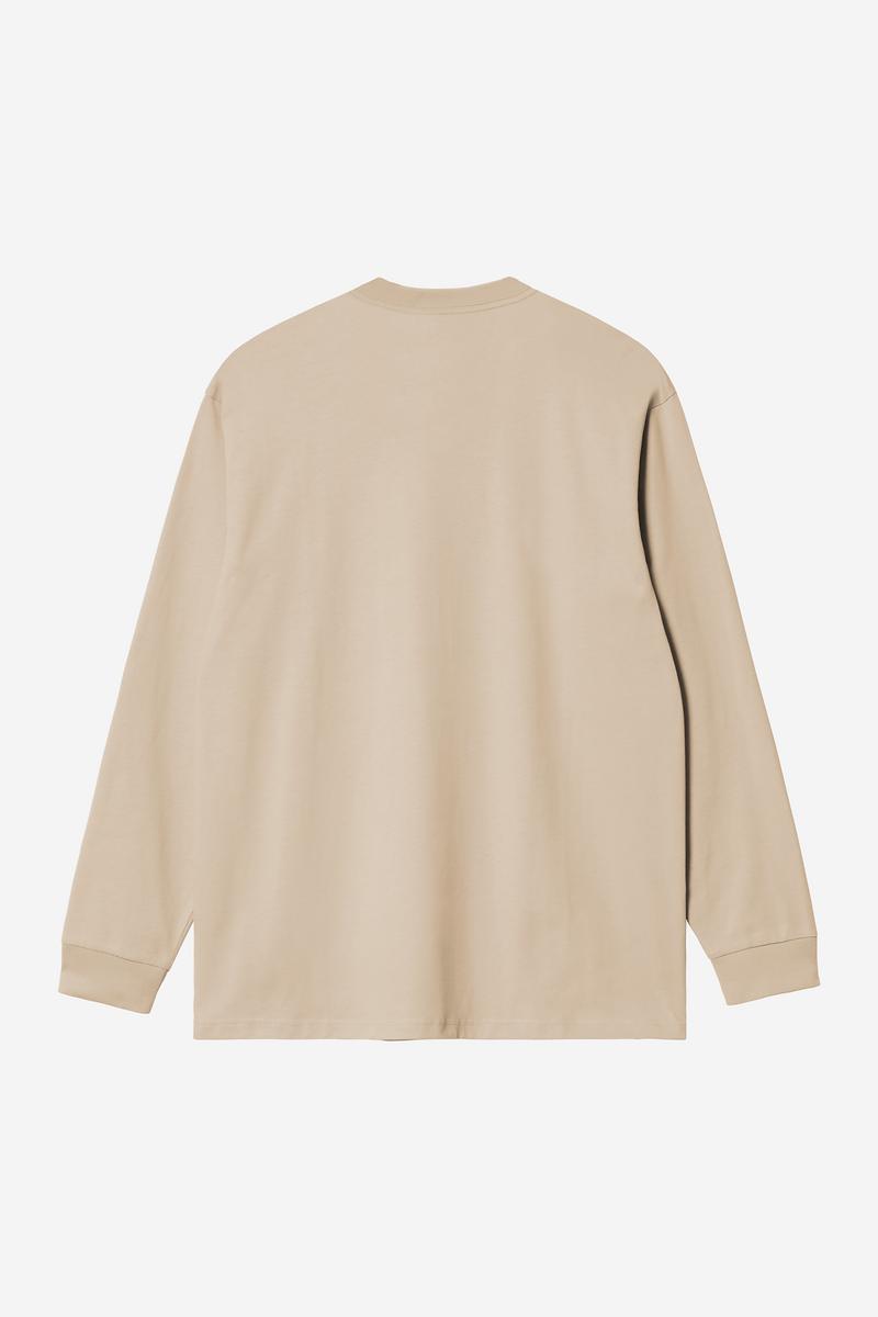 Carhartt L/S Chase T-Shirt - Fleur De Sel / Gold