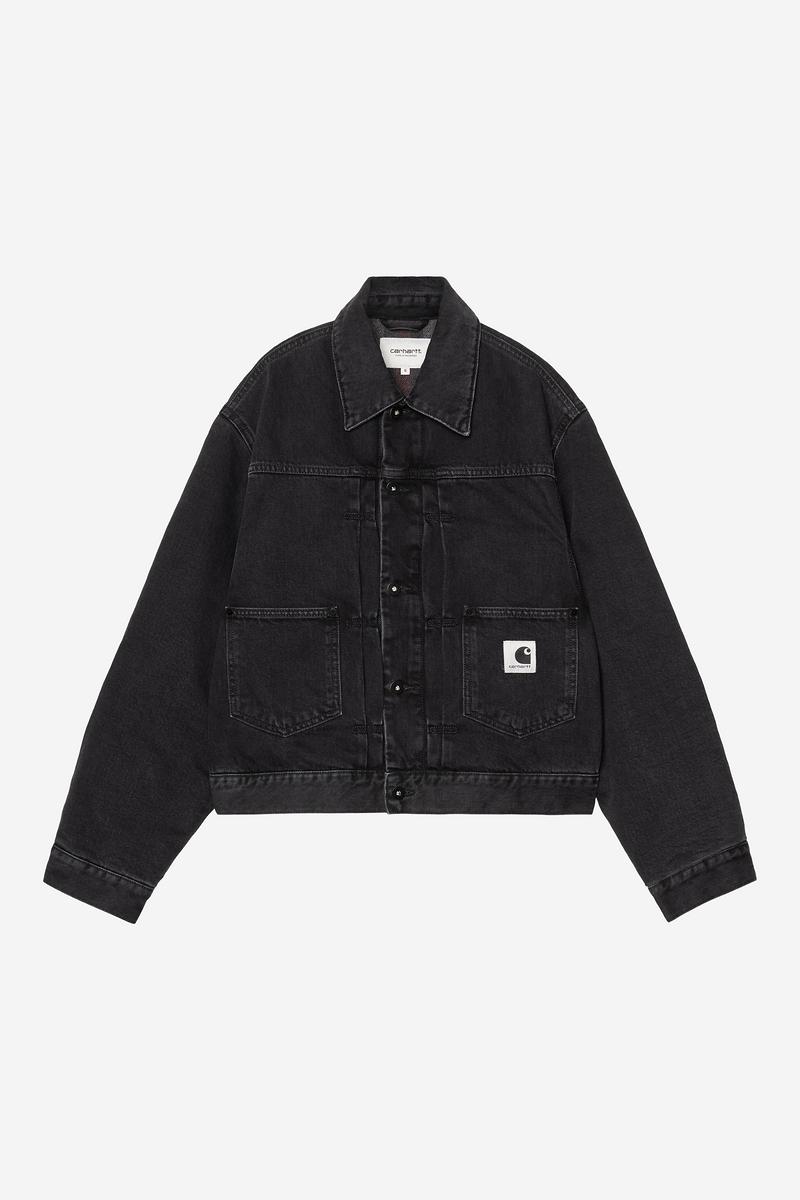 Carhartt Belmar Jacket - Black, Stone washed