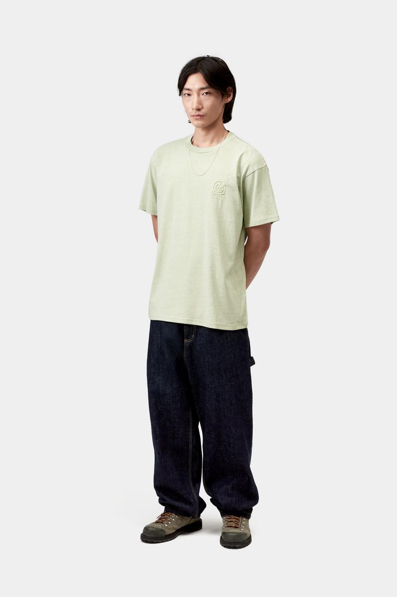 Carhartt S/S Helix Redux T-Shirt - Pale Olive, Garment dyed