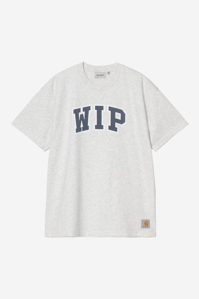 Carhartt S/S WIP III T-Shirt - Ash Heather, Heavy stone wash