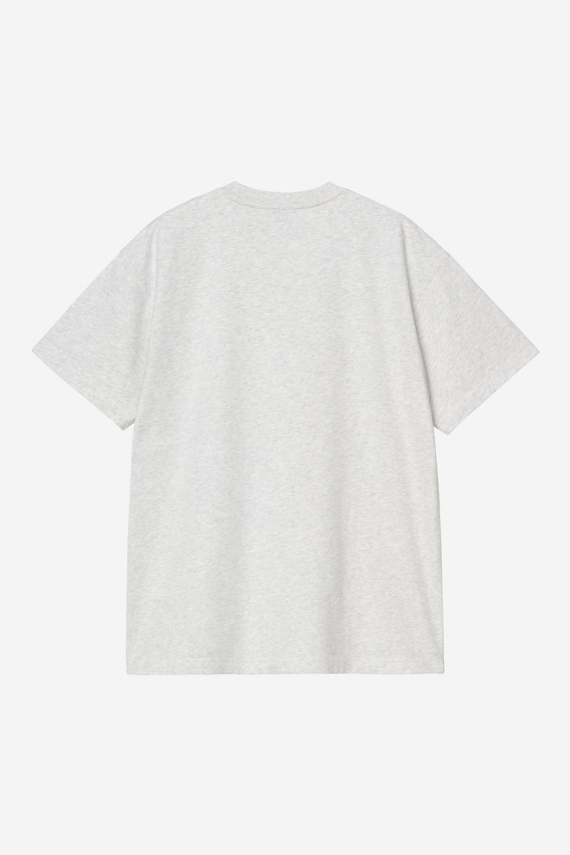 Carhartt S/S WIP III T-Shirt - Ash Heather, Heavy stone wash