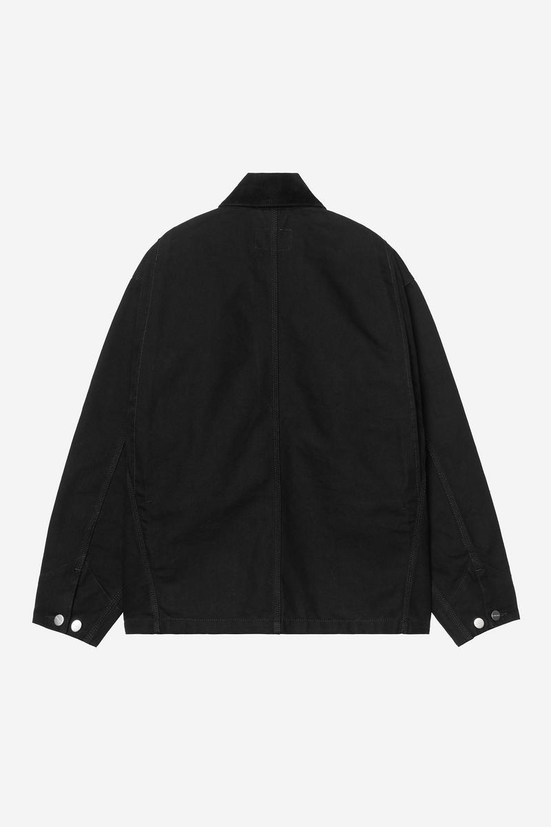 Carhartt OG Michigan Coat (Summer) - Black / Black, Rinsed