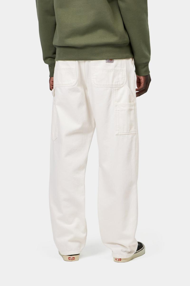 Carhartt Single Knee Pant - White, Rinsed