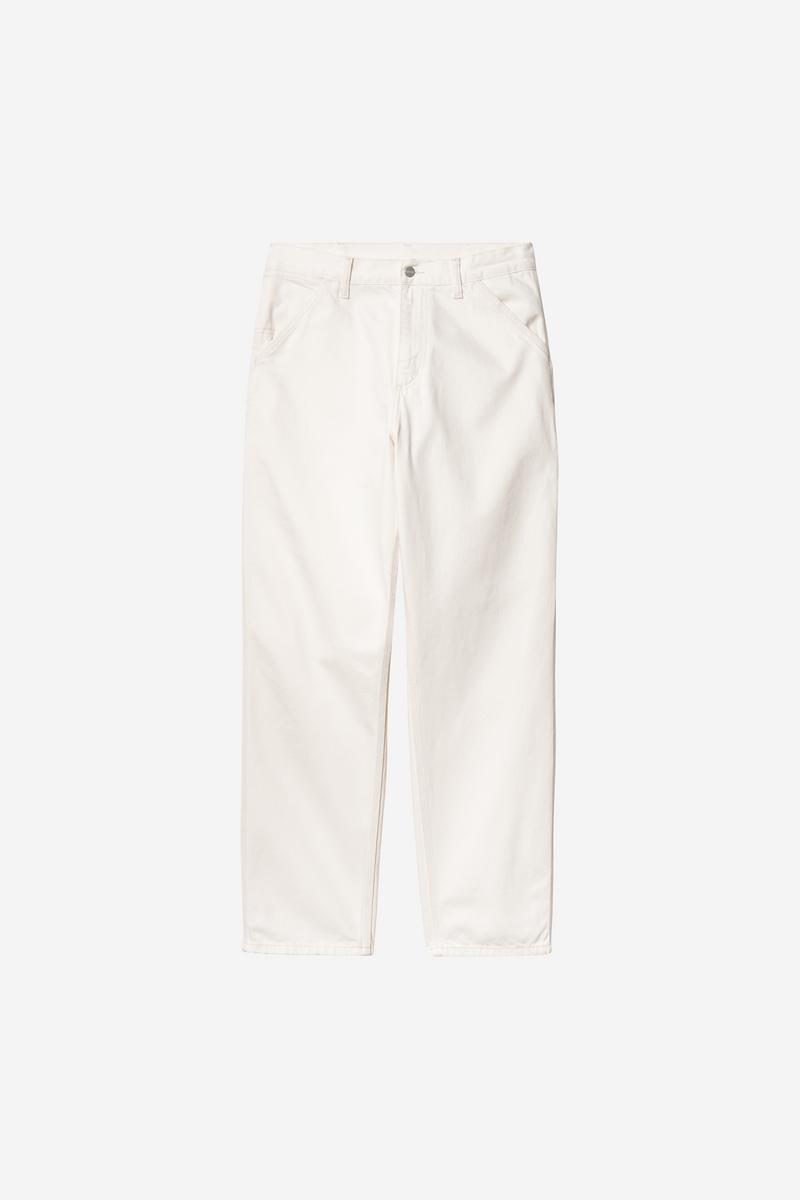 Carhartt Single Knee Pant - White, Rinsed