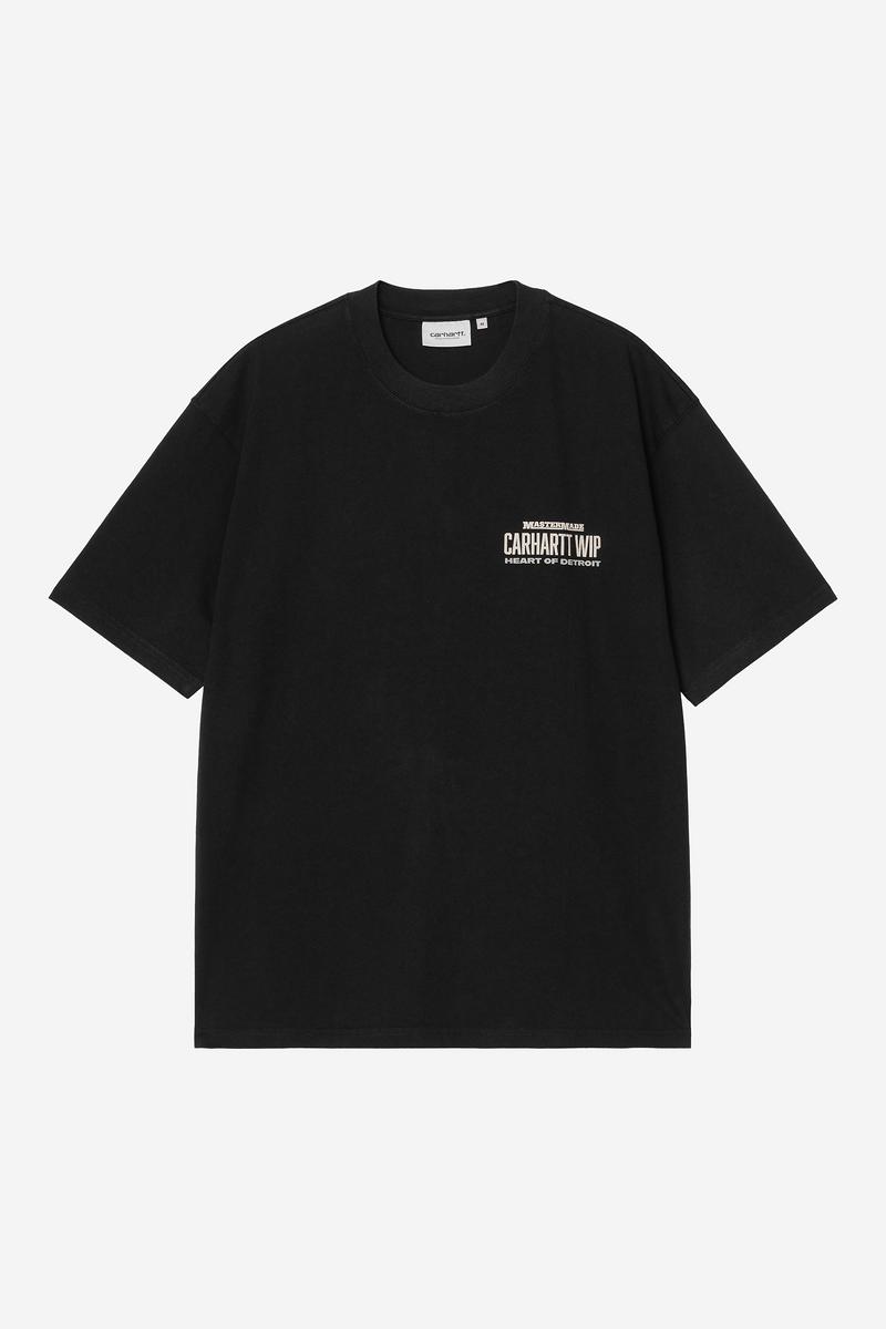 Carhartt S/S Arcan T-Shirt - Black, Heavy stone wash