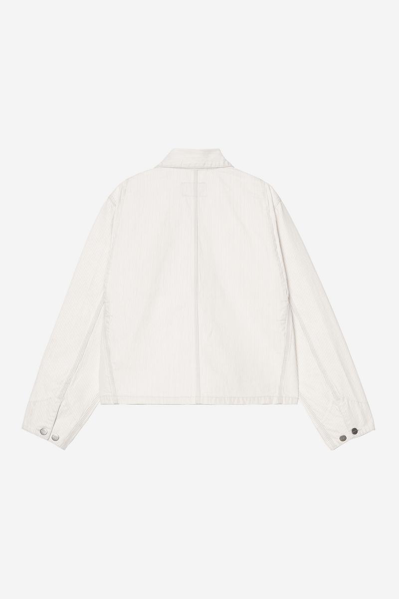 Carhartt Mercer Chore Coat - Mercer Stripe, Graphite / Wax, Bleached