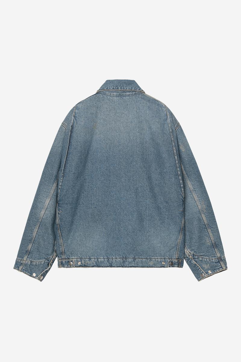 Carhartt OG Detroit Jacket - Blue, Grind wash