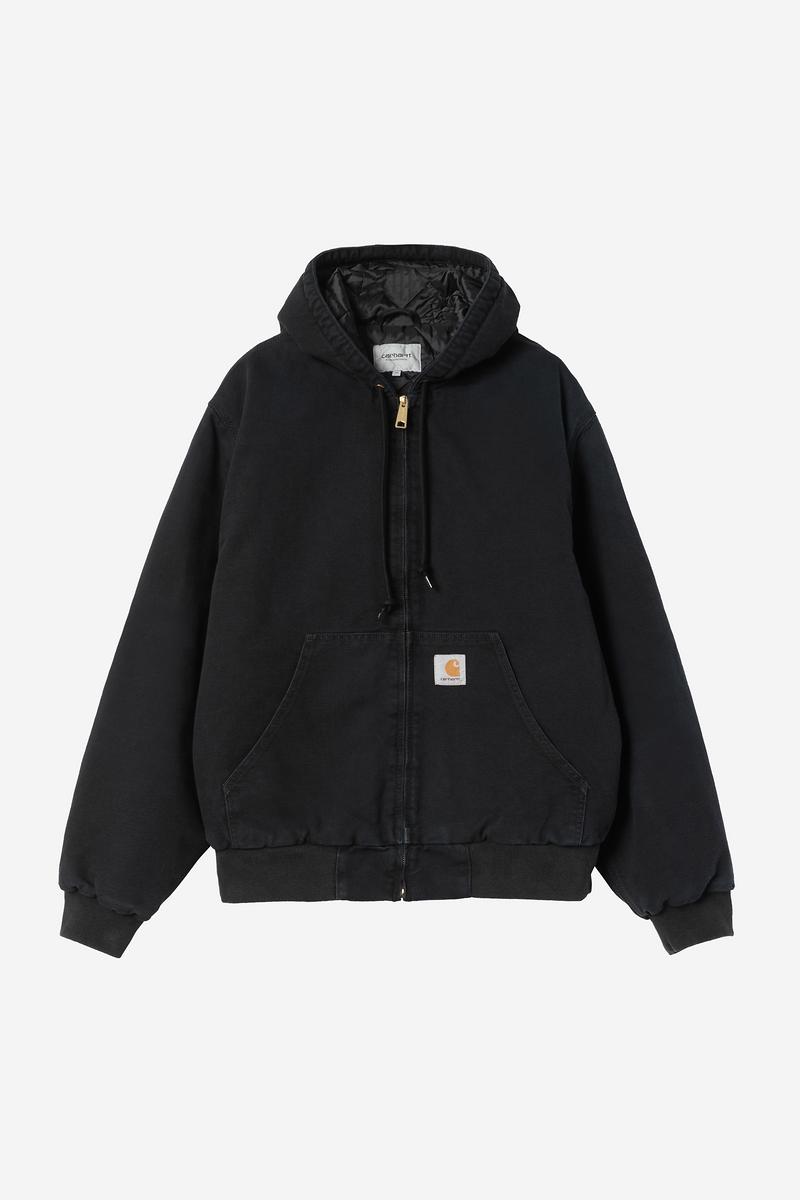 Carhartt OG Active Jacket - Black, Stone canvas