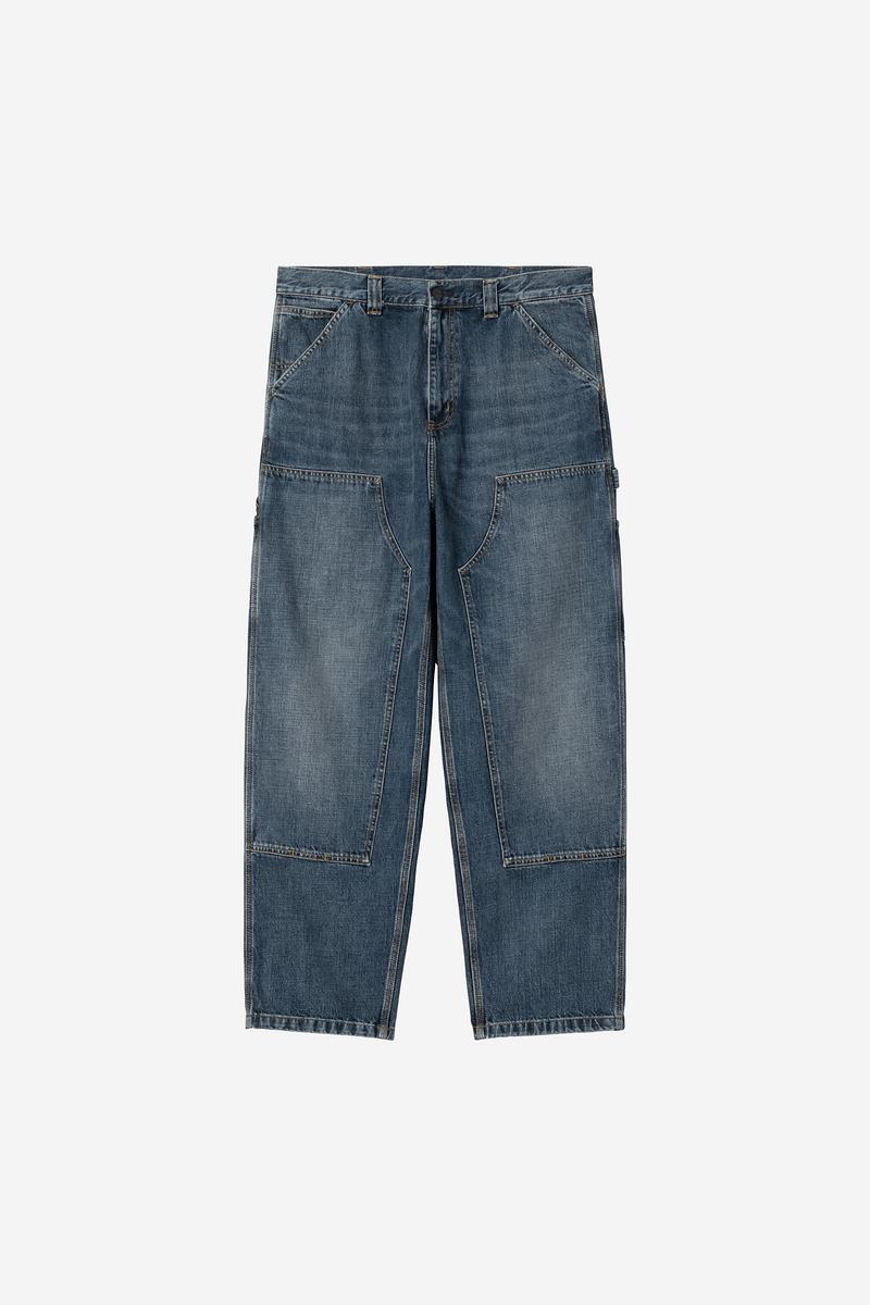 Carhartt OG Double Knee Pant - Blue, Dark used wash