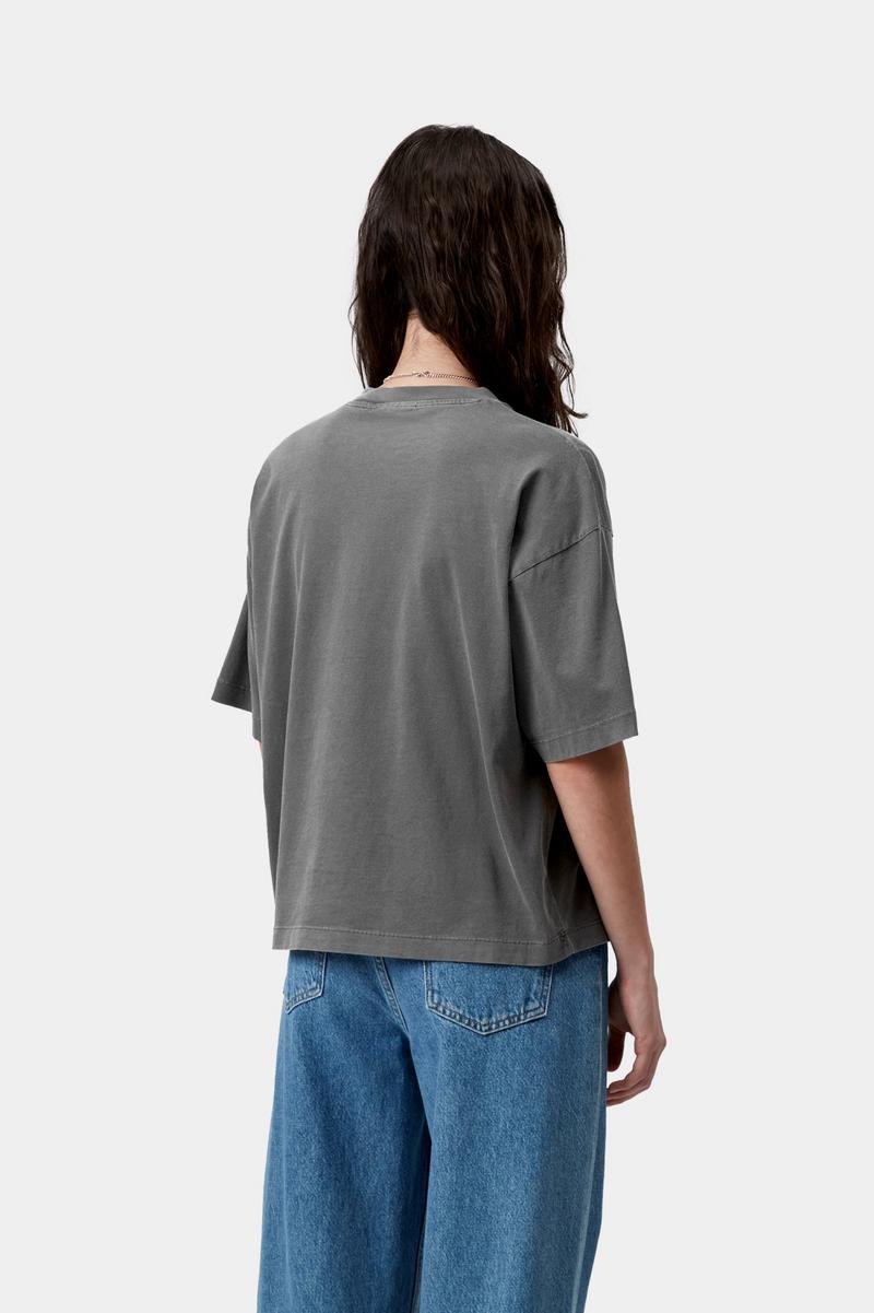 Carhartt S/S Nelson T-Shirt - Black, Garment dyed