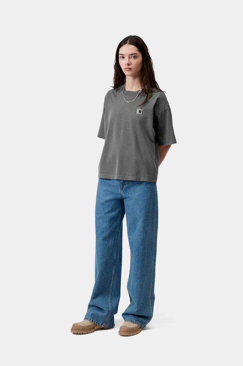 Carhartt S/S Nelson T-Shirt - Black, Garment dyed