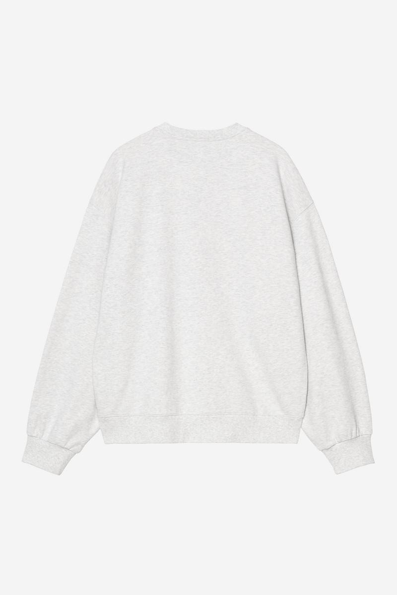 Carhartt WIP III Sweatshirt - Ash Heather, Heavy stone wash