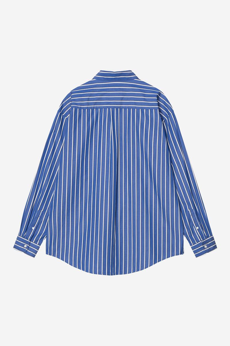 Carhartt L/S Gowan Shirt - Gowan Stripe, Lapis