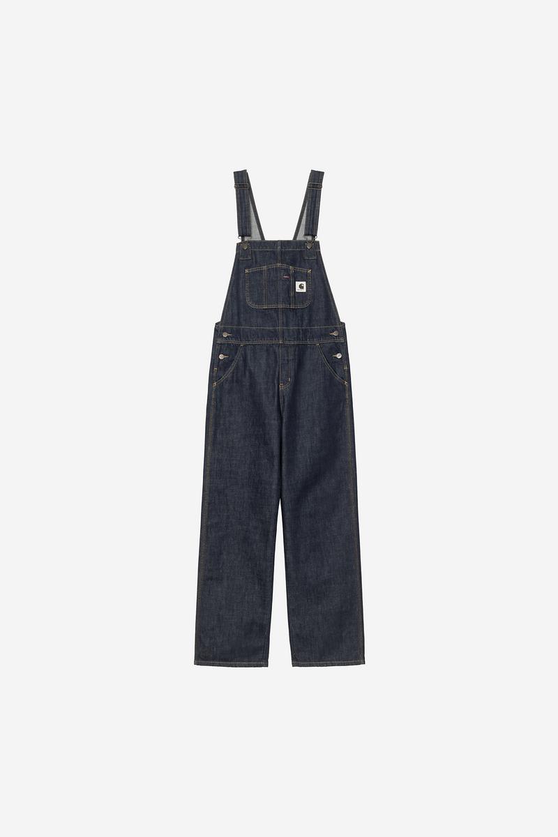 Carhartt Bib Overall Straight - Blue, Rinsed