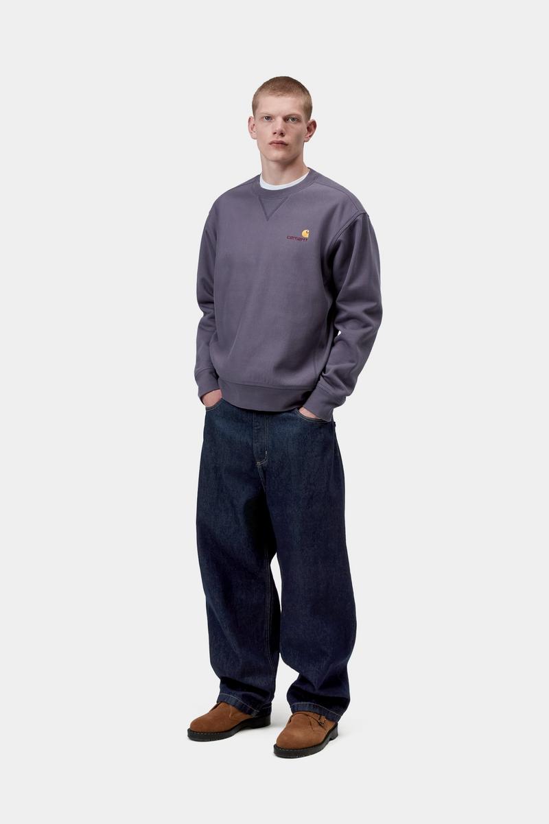Carhartt American Script Sweatshirt - Shady Purple