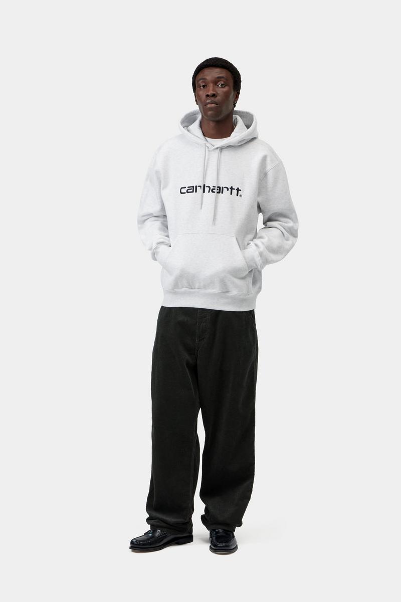 Carhartt Hooded Carhartt Sweatshirt - Ash Heather / Graphite