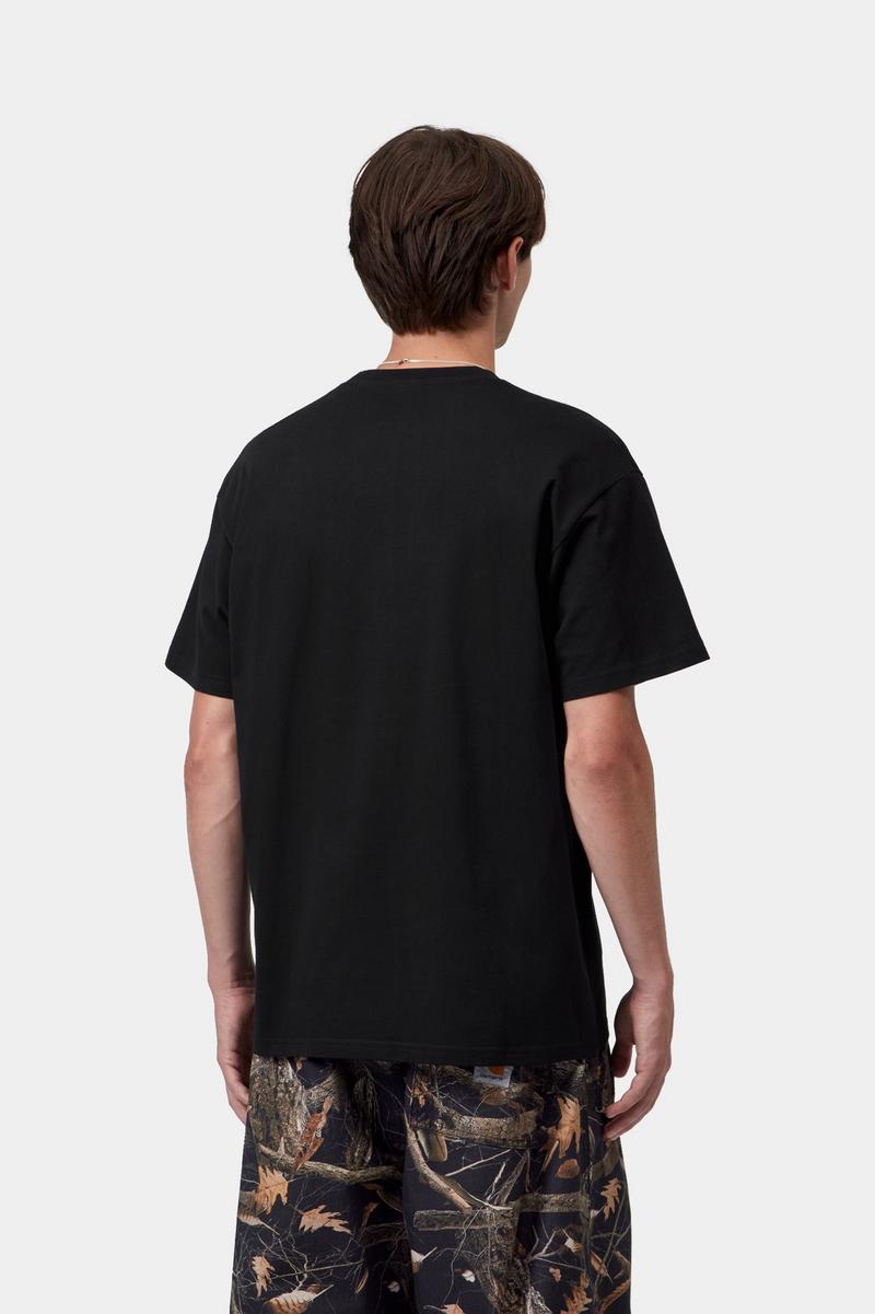 Carhartt S/S Ribbon Script T-Shirt - Black