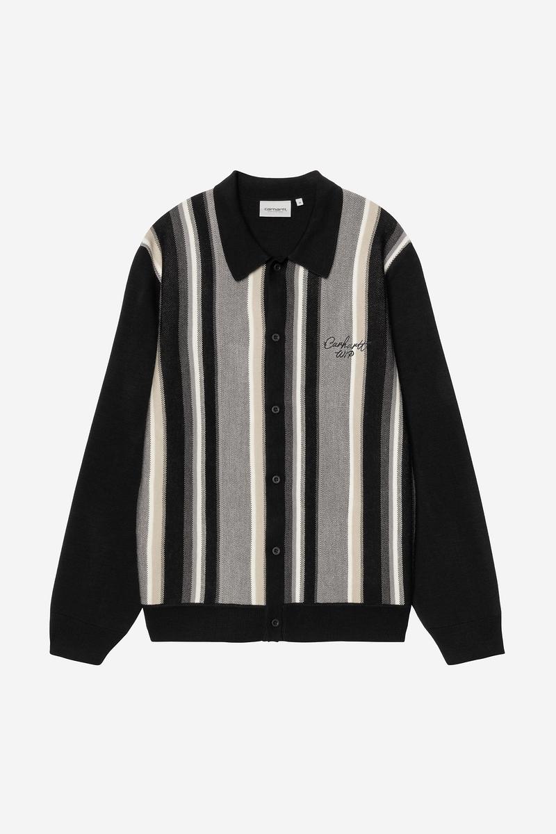 Carhartt Bainter Cardigan - Bainter Stripe, Graphite
