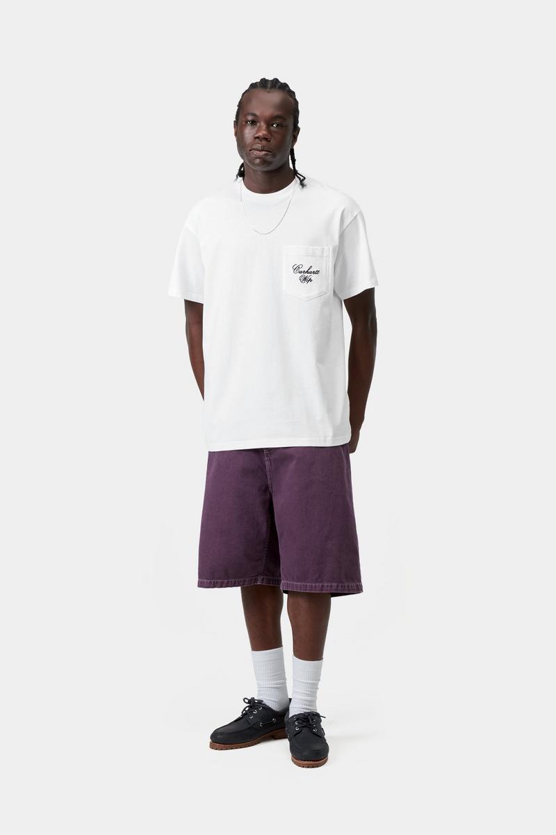 Carhartt S/S Longhand Pocket T-Shirt - White / Black