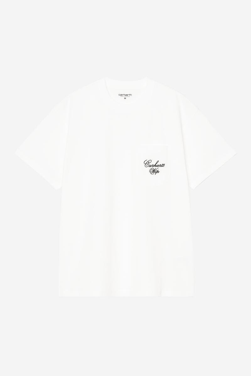 Carhartt S/S Longhand Pocket T-Shirt - White / Black