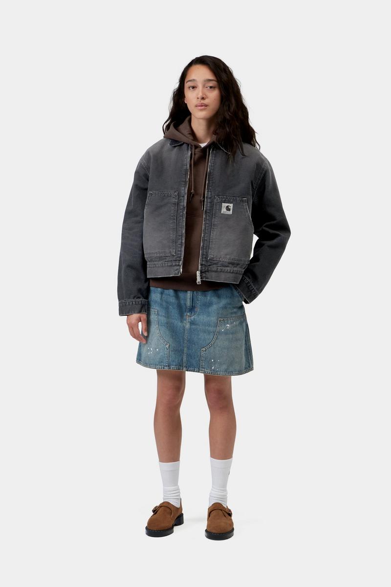 Carhartt OG Arcan Jacket - Black / Black, Destroy wash