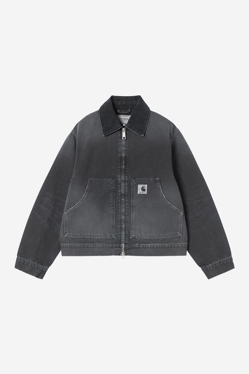 Carhartt OG Arcan Jacket - Black / Black, Destroy wash