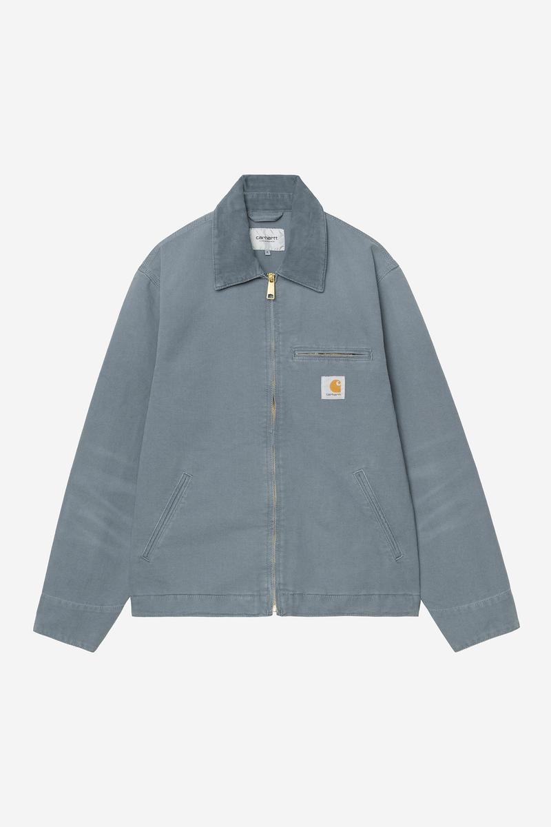 Carhartt Detroit Jacket - Cozy Blue / Cozy Blue, Stone canvas