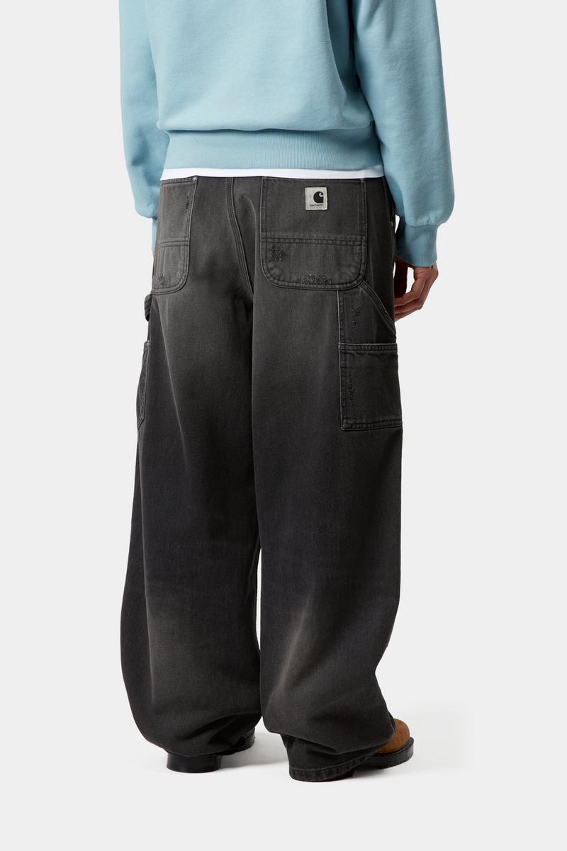 Carhartt Brandon Double Knee Pant - Black, Grind wash