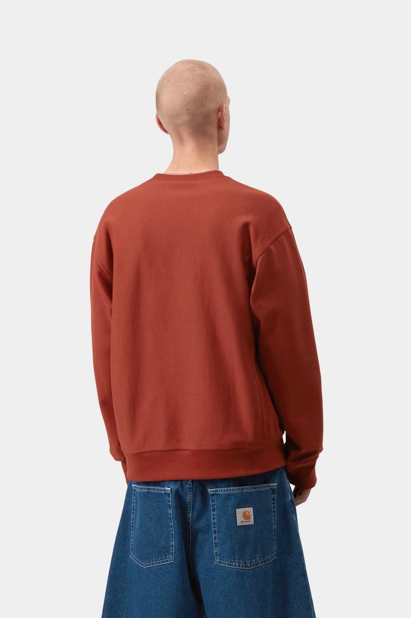 Carhartt American Script Sweatshirt - Oxide Red