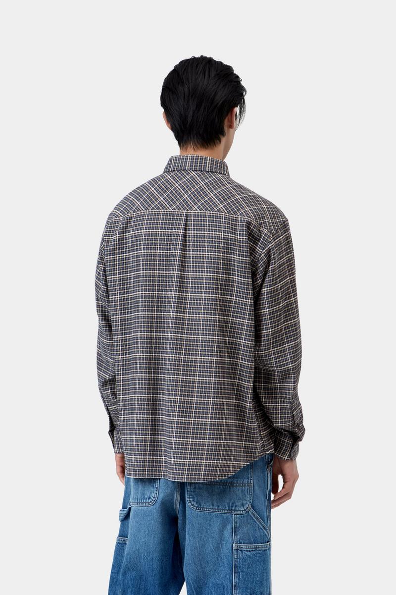 Carhartt L/S Todrick Shirt - Todrick Houndstooth, Icesheet