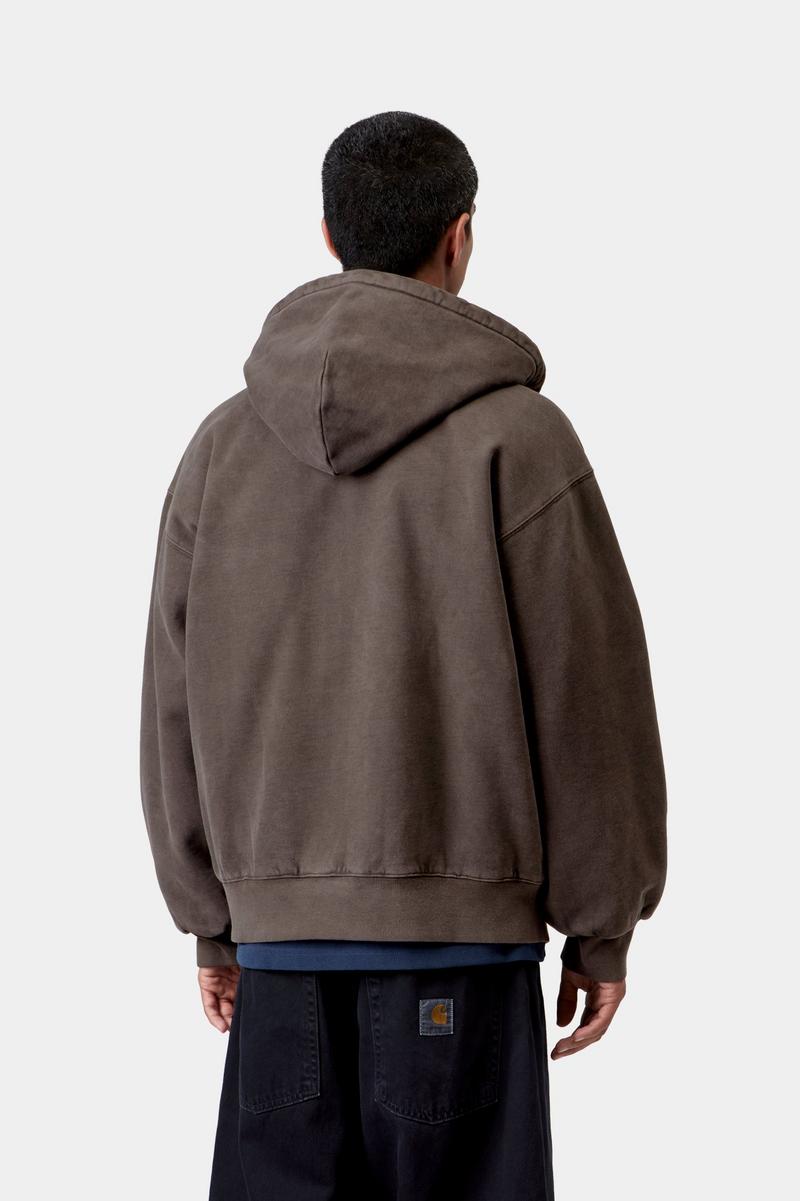 Carhartt Hooded Vista Jacket - Tobacco, Garment dyed