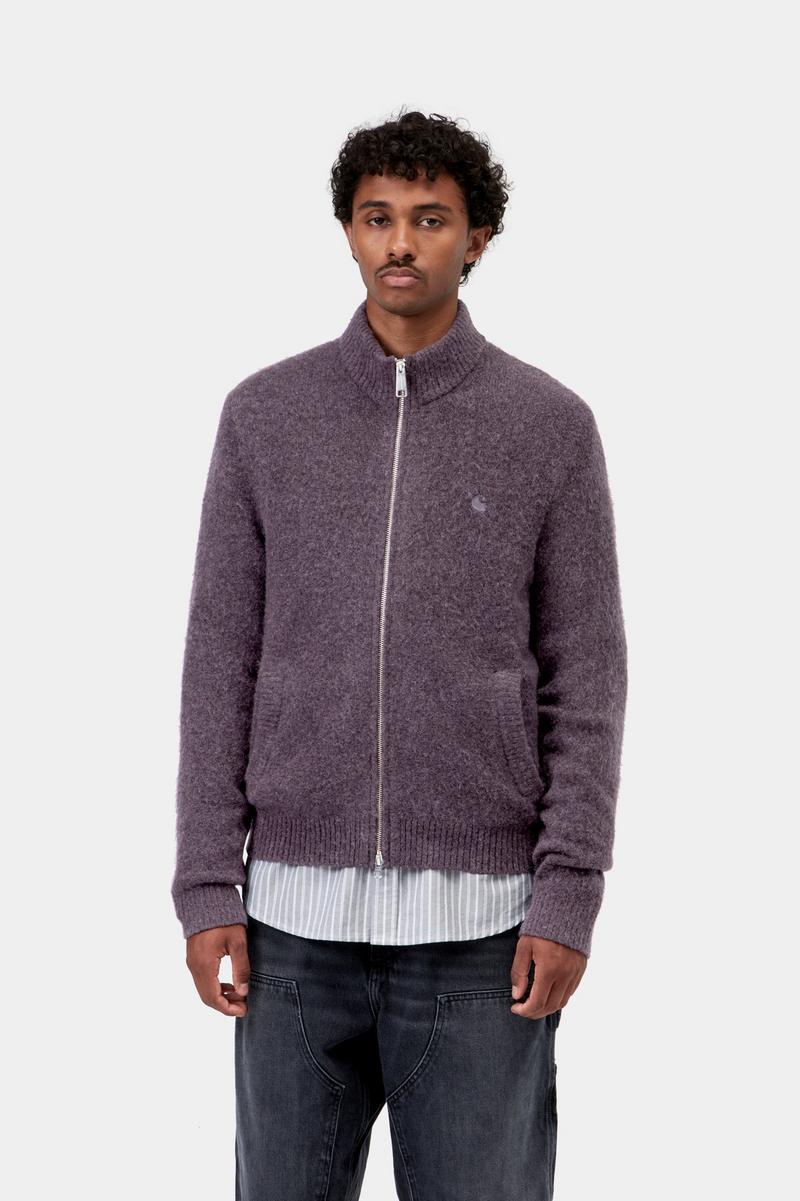 Carhartt Curtis Sweater Jacket - Tangled Shady Purple