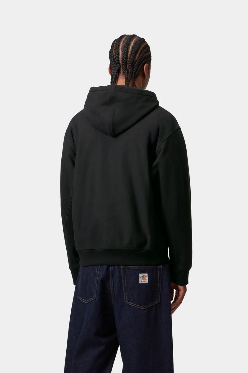 Carhartt Hooded American Script Sweatshirt - Black