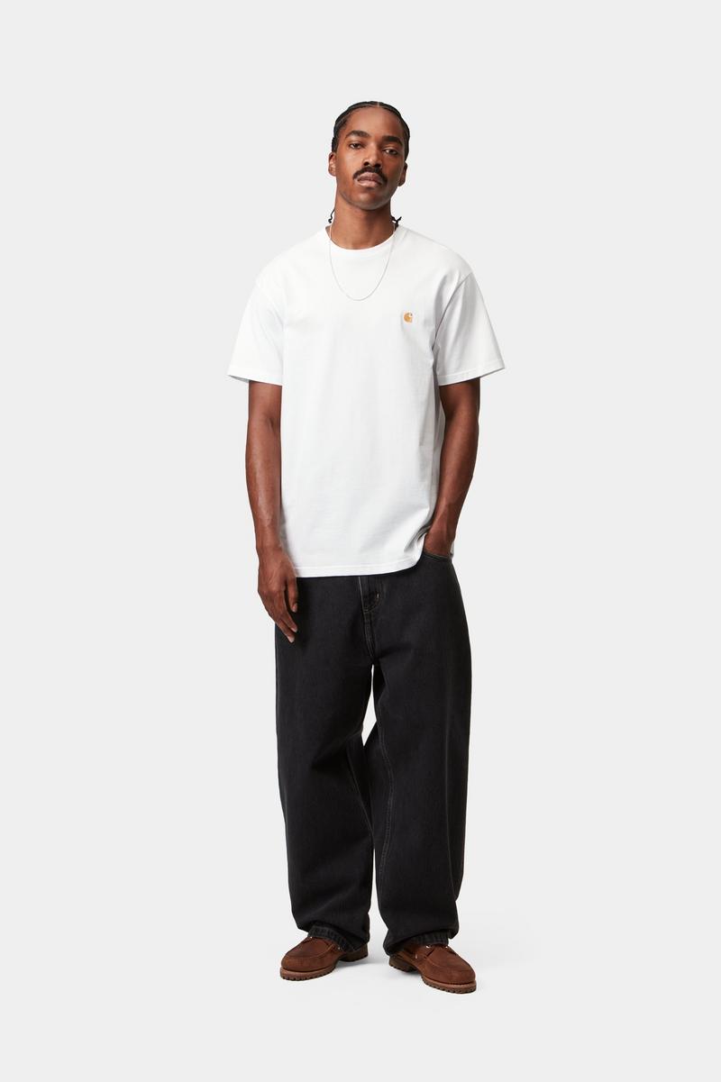 Carhartt S/S Chase T-Shirt - White / Gold