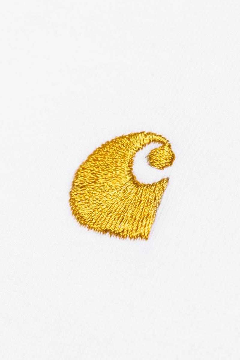 Carhartt S/S Chase T-Shirt - White / Gold