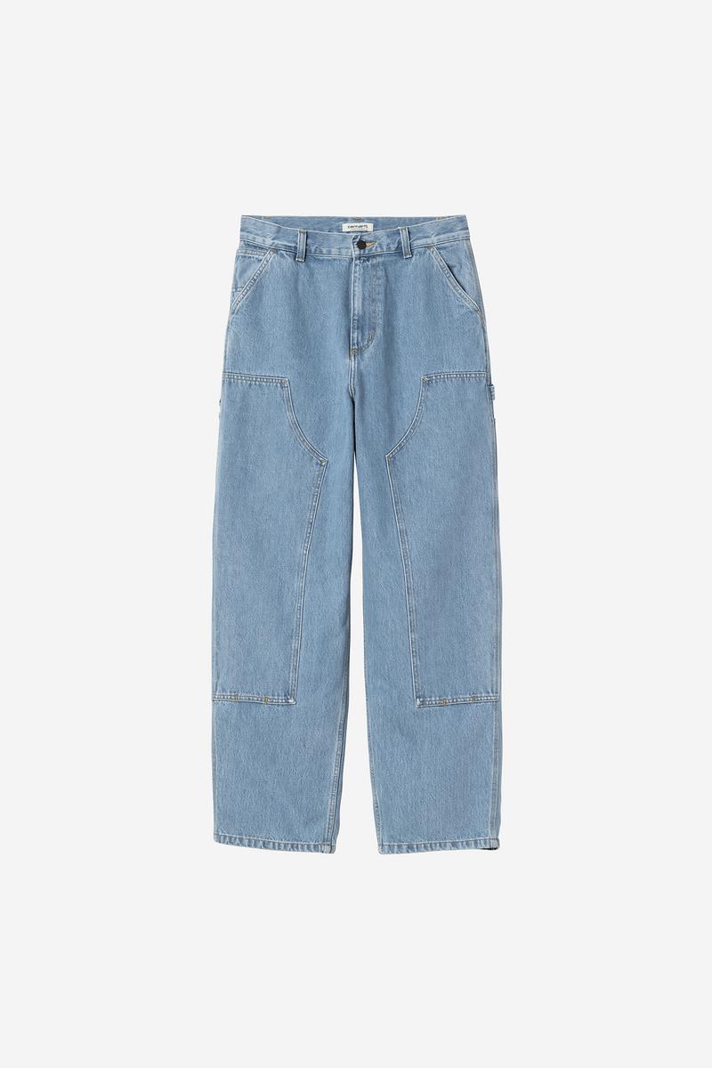 Carhartt Brandon Double Knee Pant - Blue, Stone bleached