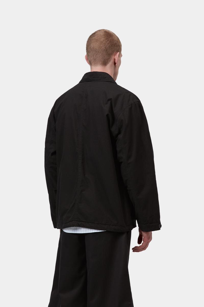 Carhartt Mandelson Jacket - Black, Garment dyed