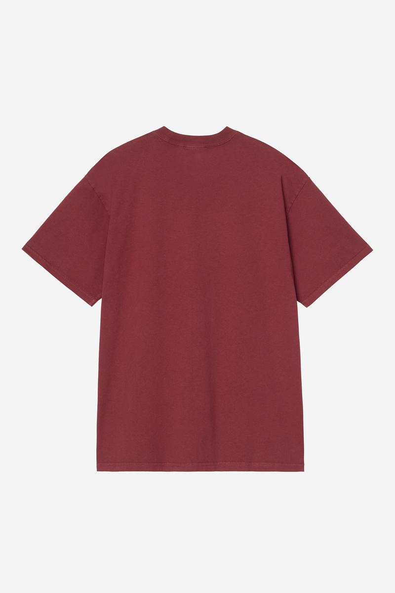 Carhartt S/S Faded Pond Corps T-Shirt - Marsala, Heavy stone wash