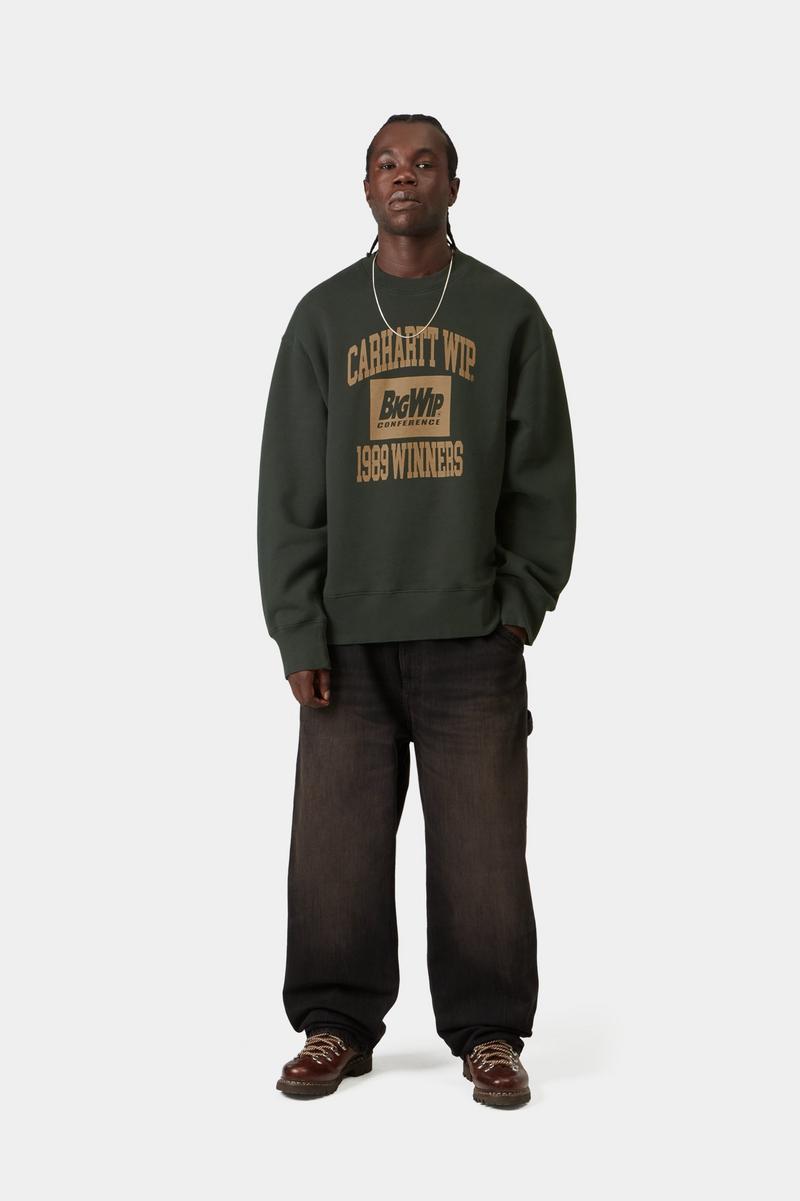 Carhartt 1989 Winners Sweatshirt - Raven, Heavy stone wash